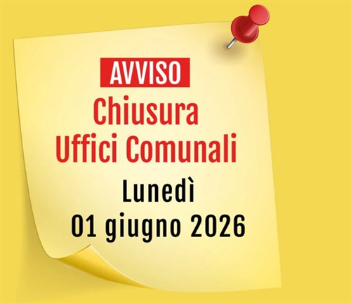 Avviso chiusura uffici comunali