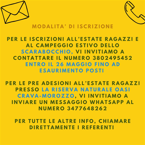 Estate ragazzi 2026