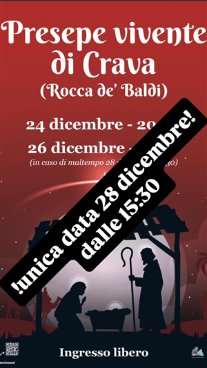 Presepe vivente a Crava